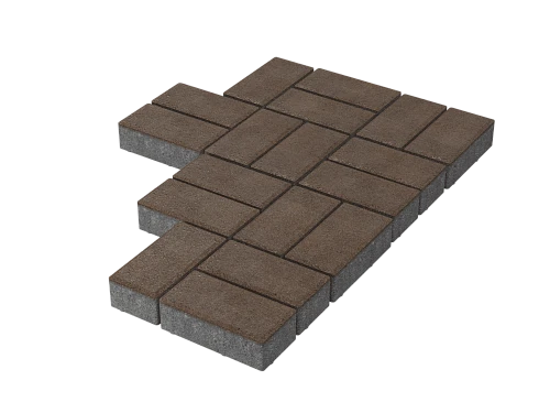 Тротуарная плитка Брусчатка Белая Stellard 40 мм