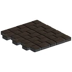 Плитка тротуарная Инсбрук Альт Дуо Коричневый Гладкая SteinRus 40 мм