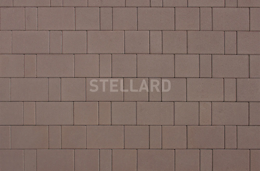 Тротуарная плитка Новый город Коричневый Stellard 40 мм