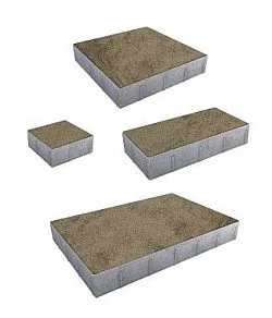 Тротуарная плитка Грандо Листопад гранит Старый замок Б.9.Фсм.6 Выбор 60 мм