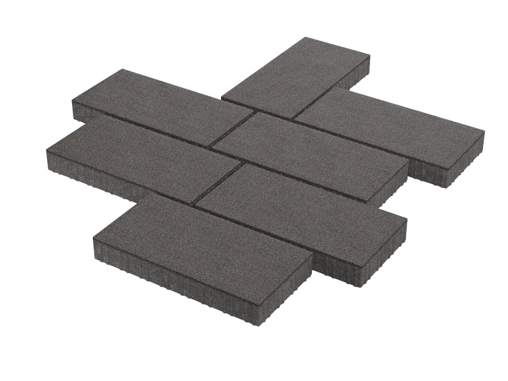 Тротуарная плитка Патио Дымчатый кварц Stellard 80 мм