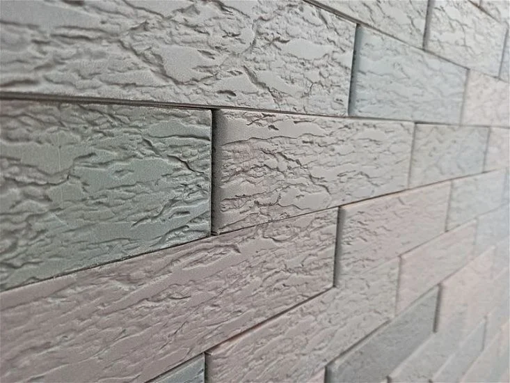 Кирпич облицовочный Графит Флэш одинарный 1 NF Лава ВКЗ