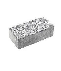 Тротуарная плитка ПРЯМОУГОЛЬНИК Стоунмикс Белый с черным Б.2.П.6 Выбор 60 мм