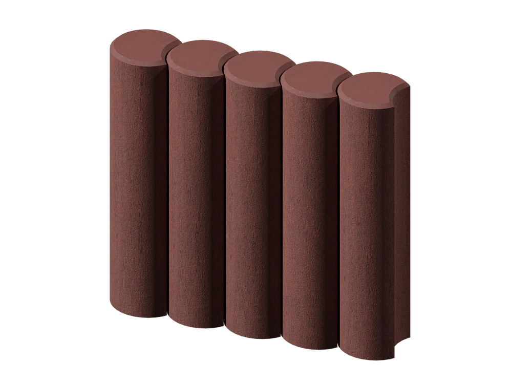 Палисад круглый бордовый Stellard