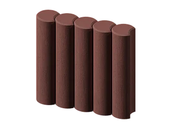 Палисад круглый бордовый Stellard