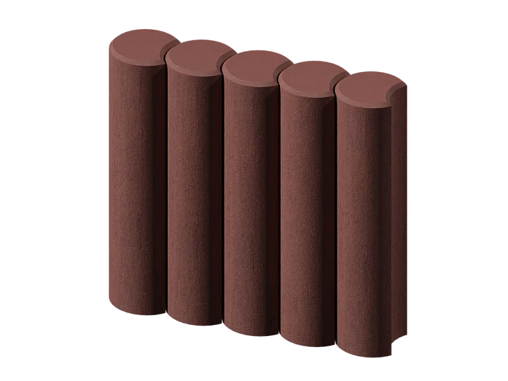 Палисад круглый бордовый Stellard