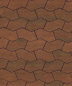 Тротуарная плитка S-ФОРМА Листопад Гранит Мустанг В.3.Ф.10 Выбор 100 мм