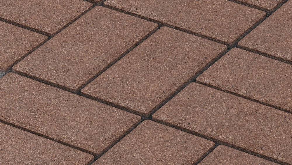 Тротуарная плитка Брусчатка Капучино Stellard 80 мм