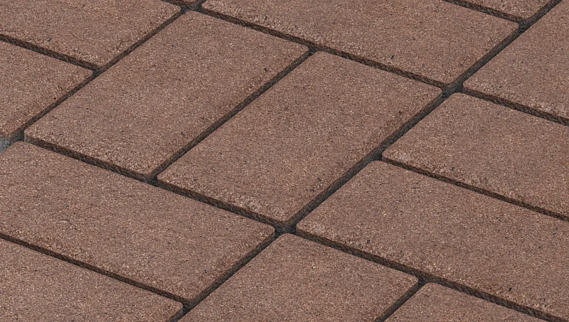 Тротуарная плитка Брусчатка Капучино Stellard 80 мм