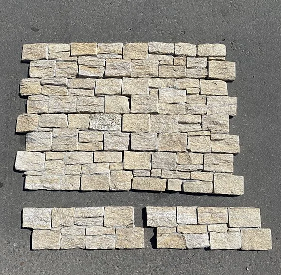 3D панель из натурального камня Кварцит Серо-коричневый Грубый камень Pharaon