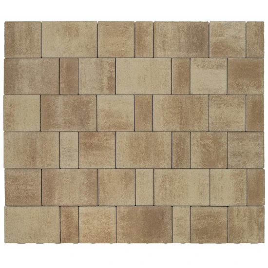 Тротуарная плитка Старый город Ландхаус, Миндаль BRAER 60 мм