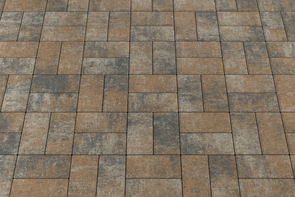 Тротуарная плитка Брусчатка Каньон Stellard 40 мм