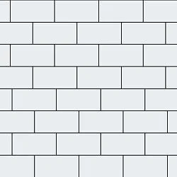 Плитка тротуарная Прямоугольник Лайн Белый Гладкая SteinRus 40 мм