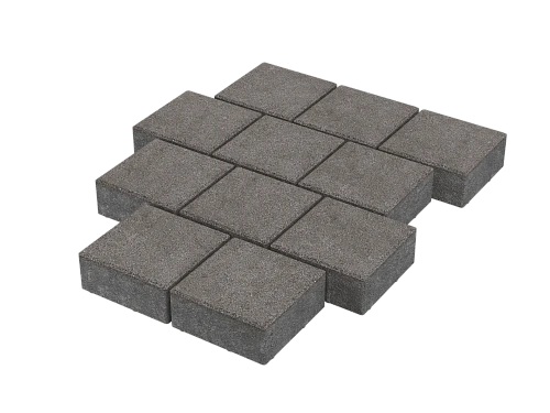 Тротуарная плитка Квадрат 20х20 Серый Stellard 60 мм