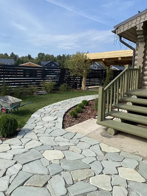 Профессиональное мощение природным камнем