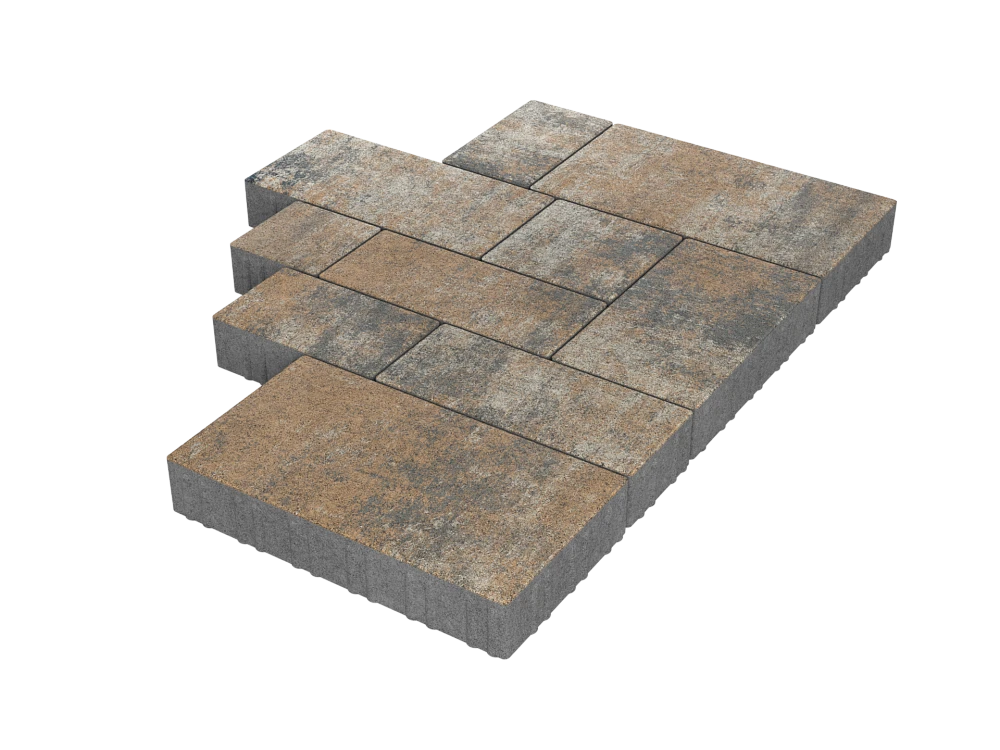 Тротуарная плитка Микс Сити Каньон Stellard 60 мм
