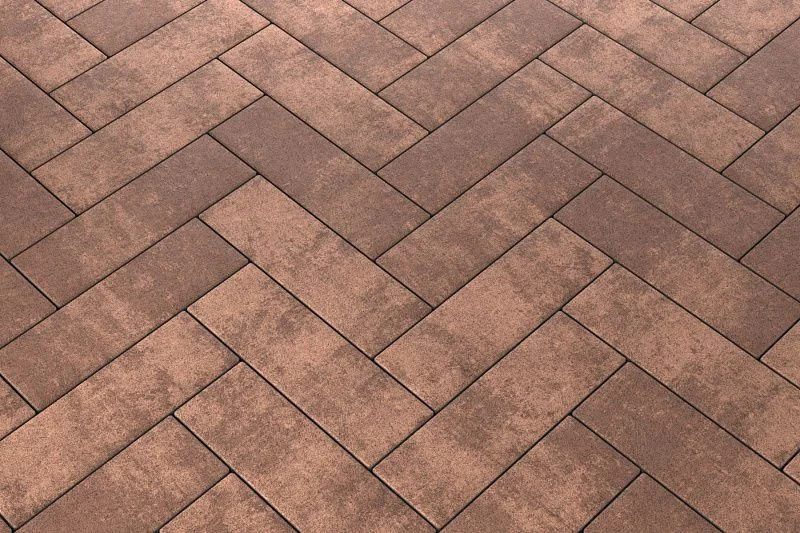 Тротуарная плитка Паркет Мокко Stellard 80 мм