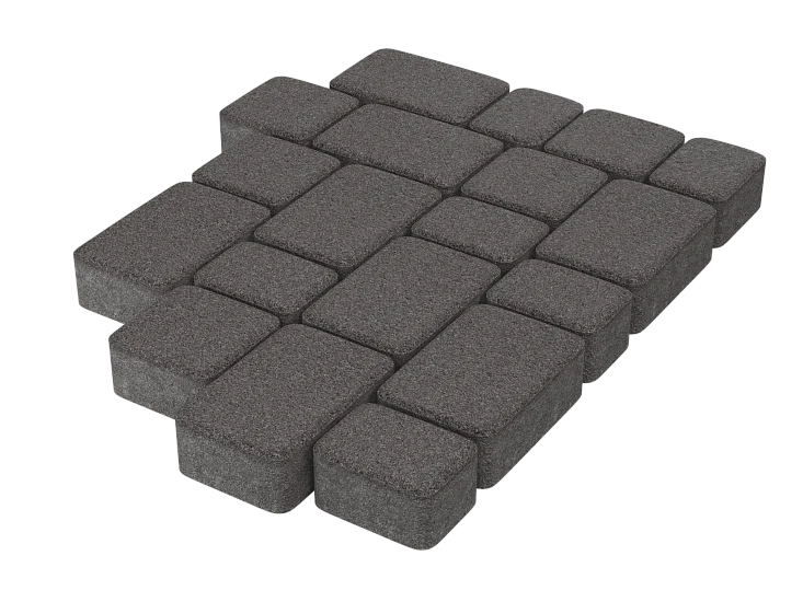 Тротуарная плитка Старый город Дымчатый кварц Stellard 60 мм