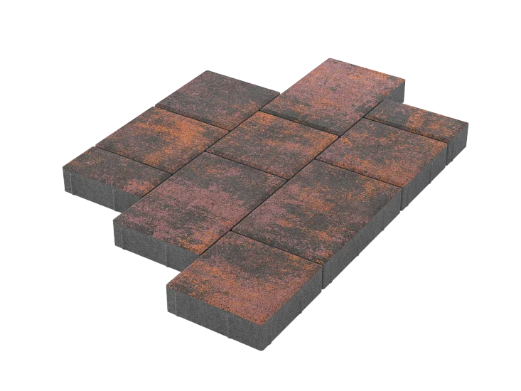 Тротуарная плитка Мозаика Браун Stellard 60 мм