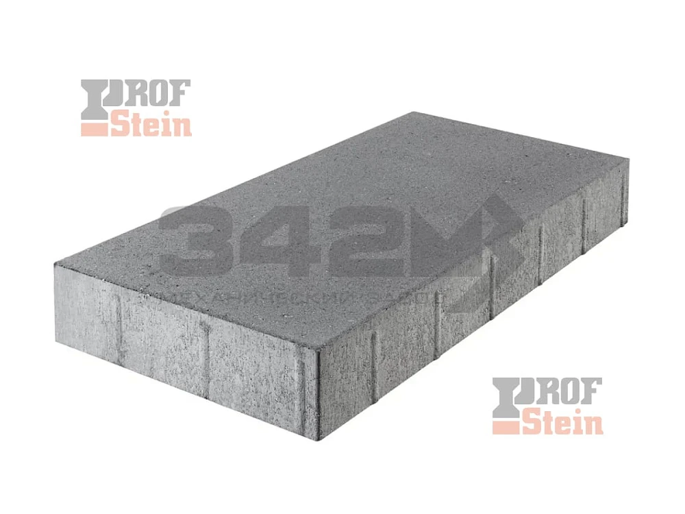 Крупноформатная плитка 600х300, Серый 342 МЗ 80 мм