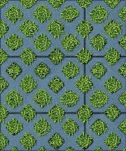 Тротуарная плитка ГАЗОННАЯ РЕШЕТКА Гранит Синий Б.1.ГР.8 Выбор 80 мм