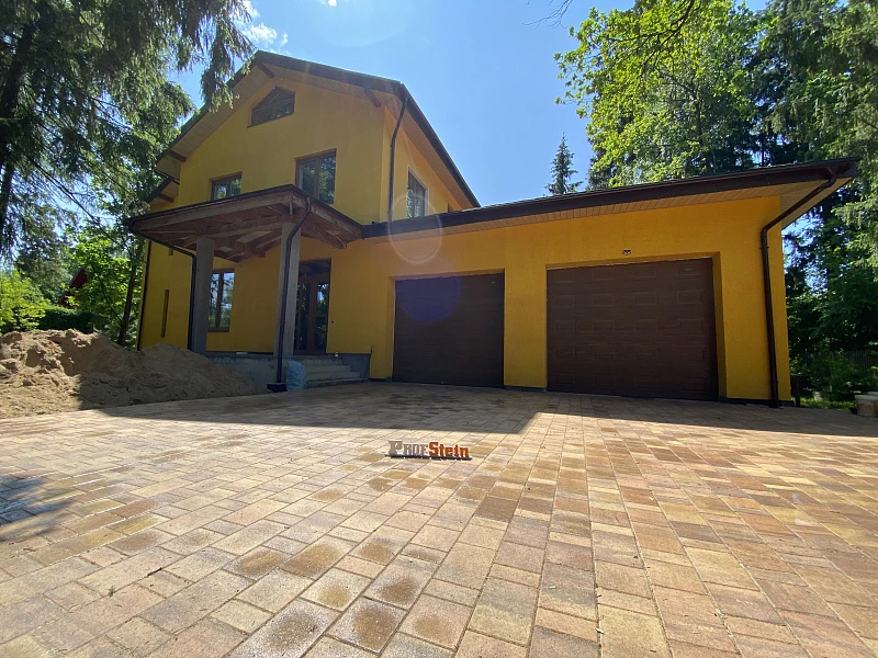 Проект Укладка и поставка тротуарной плитки Braer на даче 173 м2 в д. Назарьево