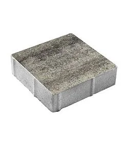 Тротуарная плитка КВАДРАТ 300х300 Листопад гладкий Антрацит Б.1.К.6 Выбор 60 мм