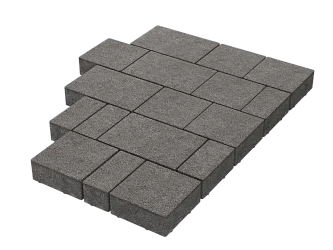 Тротуарная плитка Новый город Серый Stellard 60 мм