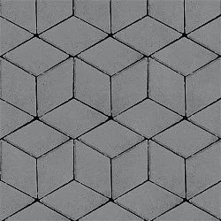 Тротуарная плитка Полярная звезда Серый Гладкая SteinRus 80 мм