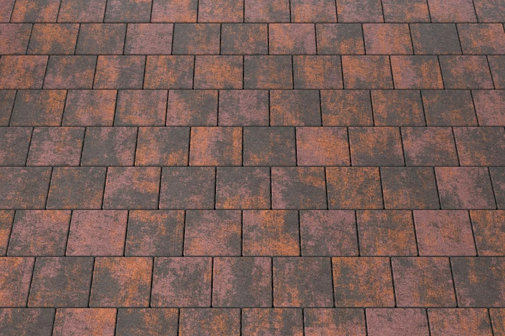 Тротуарная плитка Квадрат 15х15 Браун Stellard 80 мм