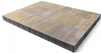 Тротуарная плитка Сити 300х150 Степь BRAER 80 мм