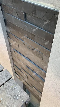 Плитка Сланец черный (нарезка) 70х300 Pharaon