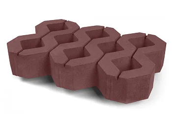 Газонная решетка Нобетек 1РД10 Красно-Коричневая 100 мм