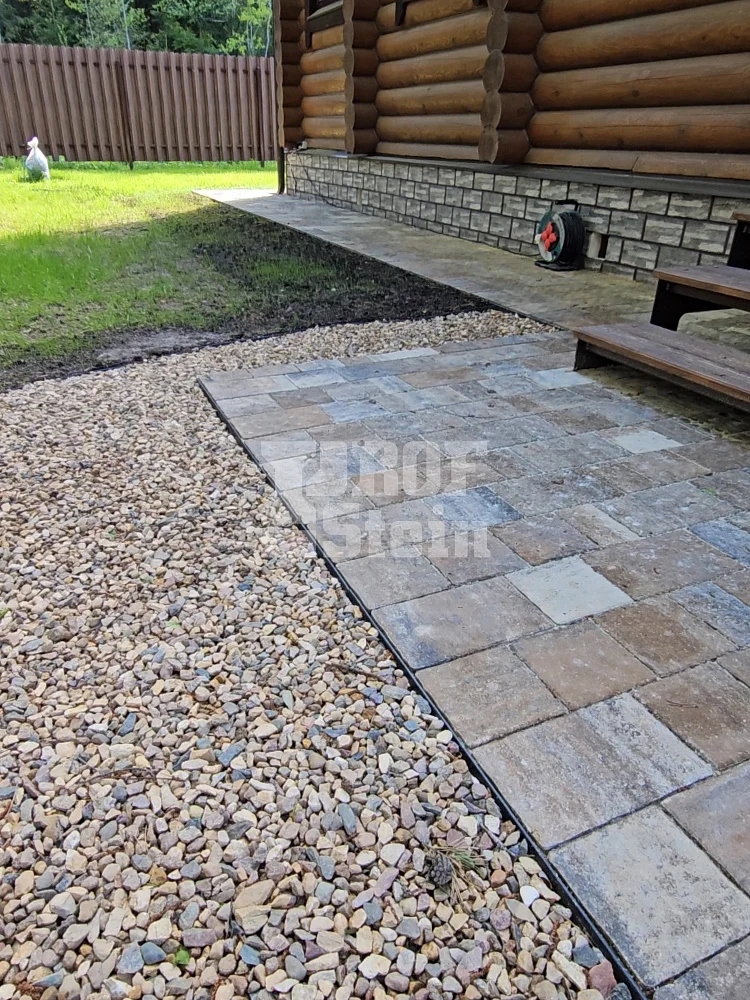 Укладка объемной рельефной брусчатки от Нобетек