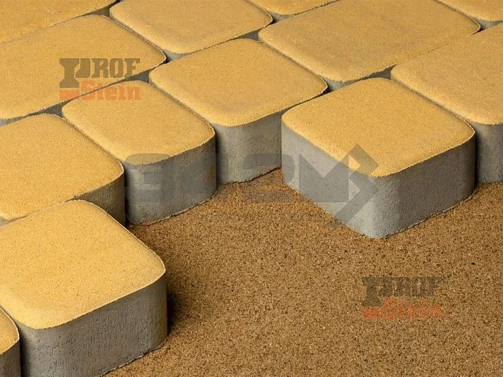 Тротуарная плитка Классика, Желтый 342 МЗ 60 мм