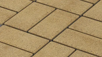 Тротуарная плитка Брусчатка Желтая Stellard 80 мм