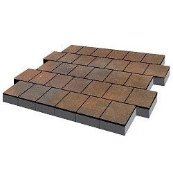 Тротуарная плитка Валенсия Штайнрус Гладкая SteinRus 80 мм