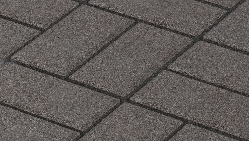 Тротуарная плитка Брусчатка Дымчатый кварц Stellard 80 мм