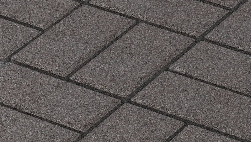 Тротуарная плитка Брусчатка Дымчатый кварц Stellard 80 мм