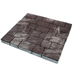 Тротуарная плитка Palermo Браун Гладкая SteinRus 80 мм