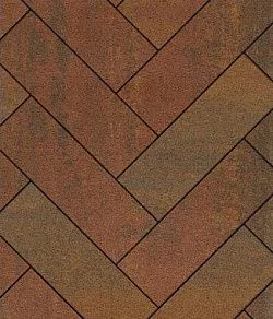 Тротуарная плитка ПРЯМОУГОЛЬНИК 600х200 Листопад гранит Арабская ночь Б.6.П.8 Выбор 80 мм