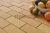 Тротуарная плитка Прямоугольник 200*100 Бежевый (верхний прокрас, минифаска) Steingot 60 мм