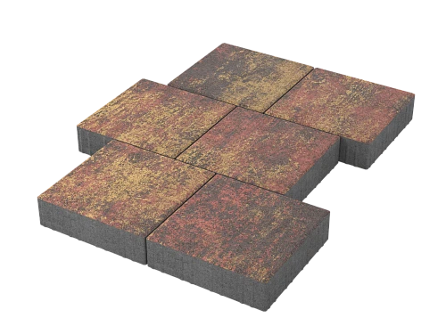 Тротуарная плитка Квадрат 30х30 Грей Stellard 80 мм