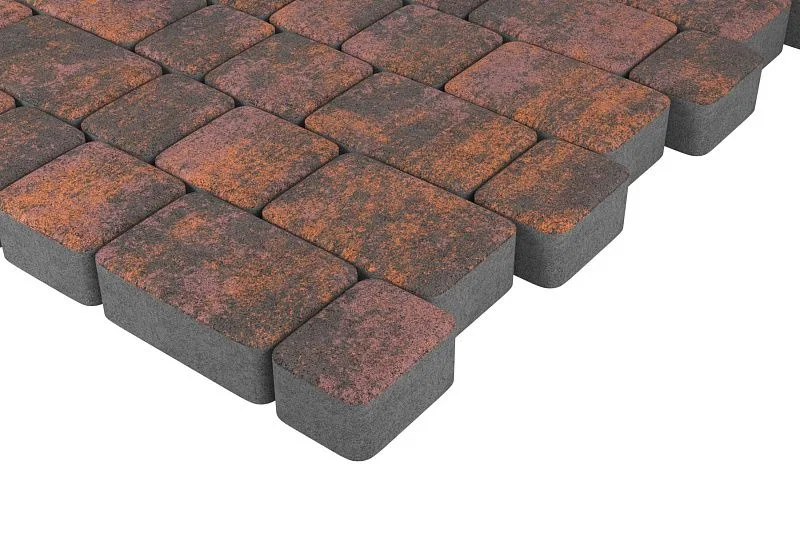 Тротуарная плитка Старый город Браун Stellard 40 мм
