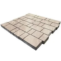 Тротуарные плиты Новый город Лион Оливин Гладкая SteinRus 80 мм