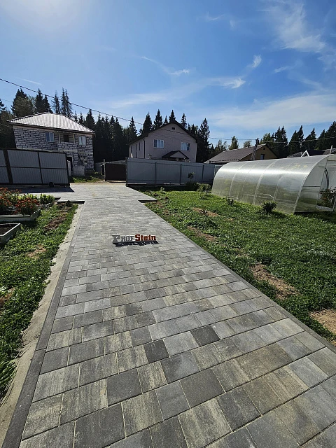 Укладка брусчатки от Steingot в цвете Штайн Блэк