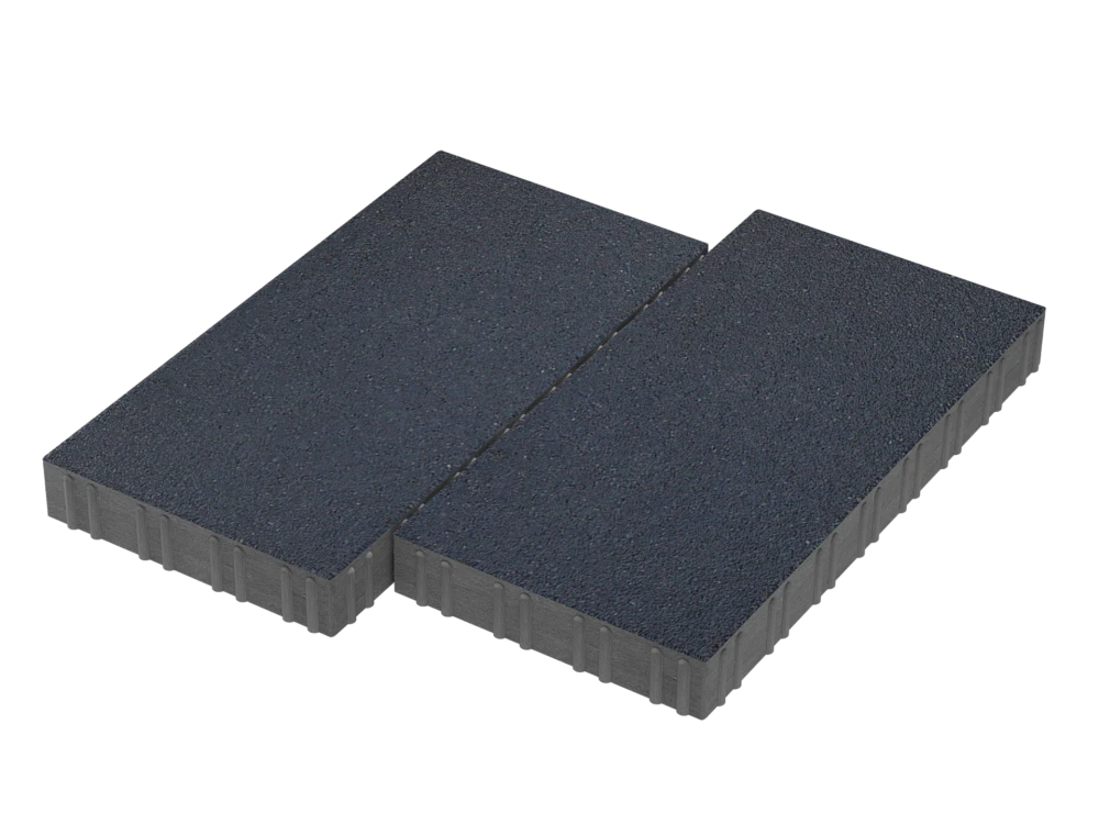 Тротуарная плитка Мега Черный Stellard 80 мм