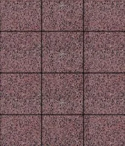 Тротуарная плитка КВАДРАТ 300х300 Гранит Красный с черным Б.1.К.6 Выбор 60 мм