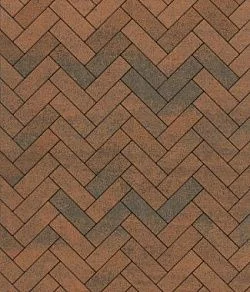 Тротуарная плитка ПАРКЕТ Листопад гладкий Мустанг Б.4.П.6 Выбор 60 мм