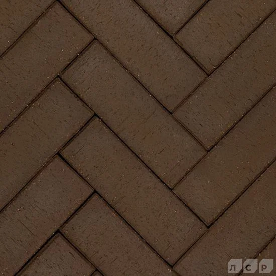 Брусчатка коричневая "Мюнхен" Лонг клинкер тротуарный ЛСР